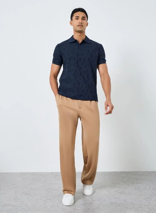 ستايلي بولو محبوك بتفاصيل بارزة الملمس